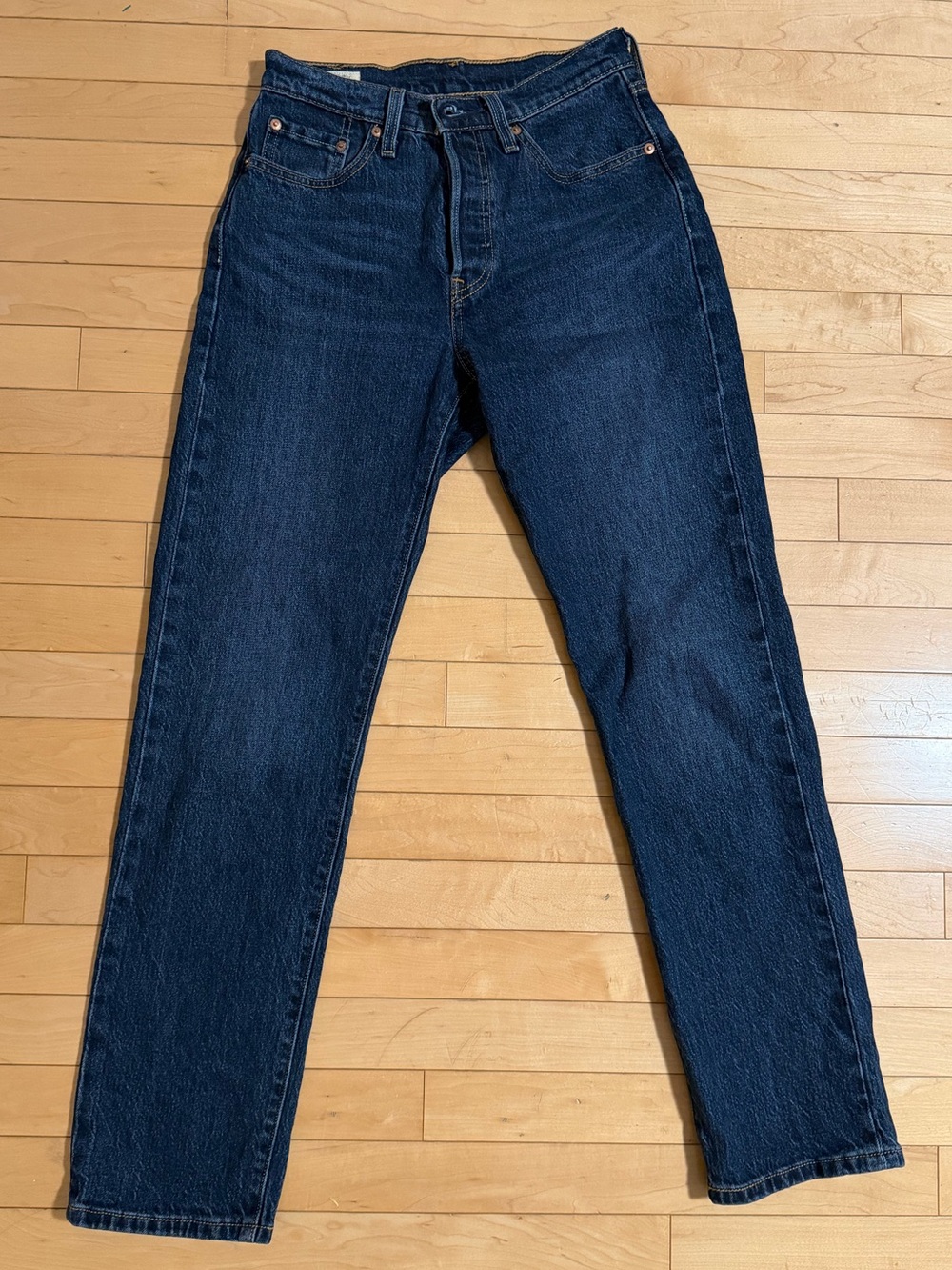 Levi’s Premium 501 Original Jeans Women’s 25 x 30 Dark Wash Straight Leg